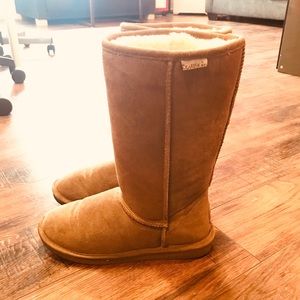 Bearpaw Emma Suede Boots in Camel - SUPER CLEAN!